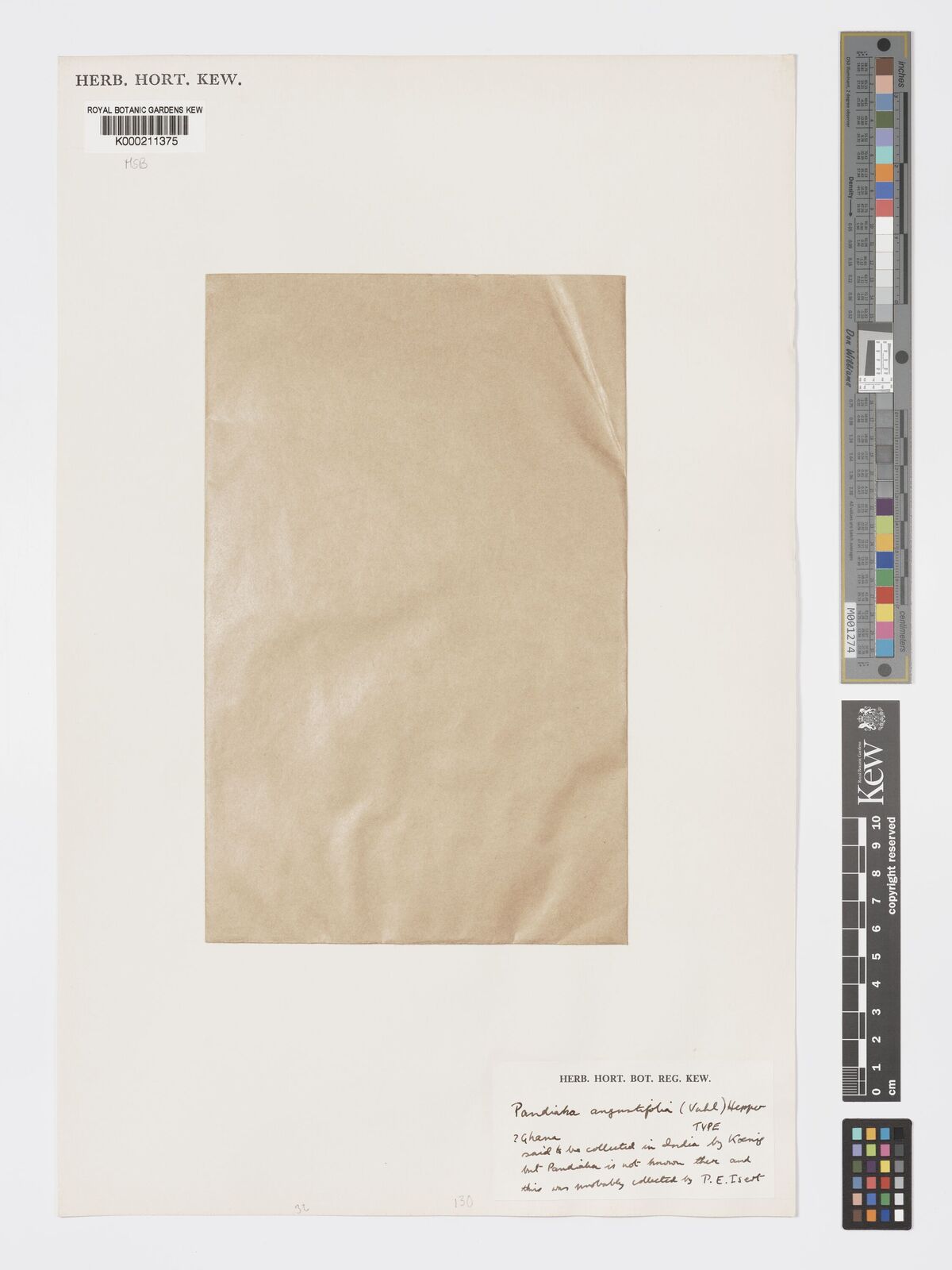 Kew Gardens K000211375:  Koenig [s.n.] Ghana